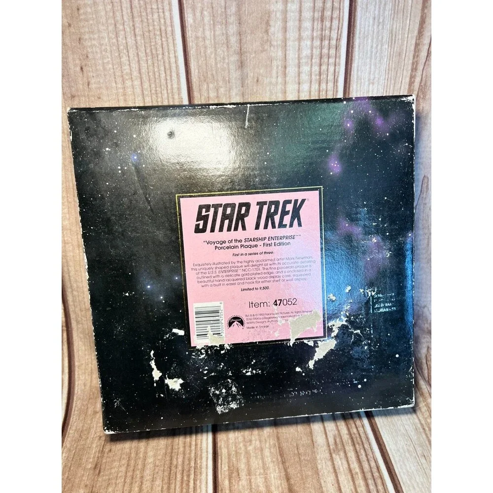 Star Trek Voyage of the Starship Porcelain Plaque